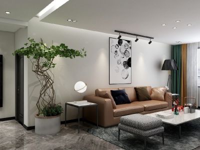 佳诚花园130㎡三居室现代简约装修案例