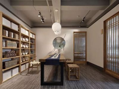 179平米禅意中式茶室装修设计案例