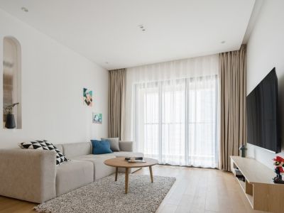 信达·溪岸观邸简约风格90平米二居室设计案例