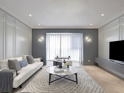 鲁能公馆简约北欧风110平米三室两厅装修案例