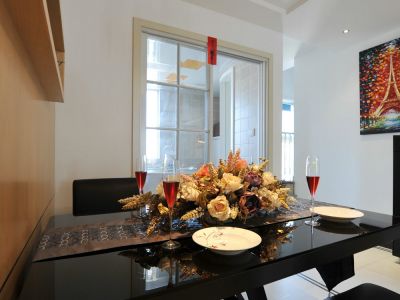 紫金墨香苑117㎡三居室现代简约装修案例