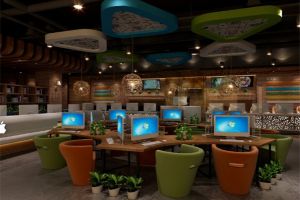 [南京美家惠装饰]网咖装修如何设计？网咖装修注意事项