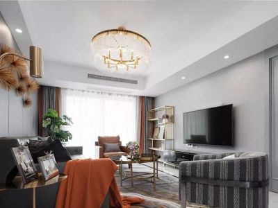 托乐嘉花园140平米现代轻奢四居装修案例