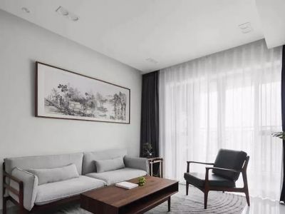 莱茵东郡89平米新中式二居装修案例