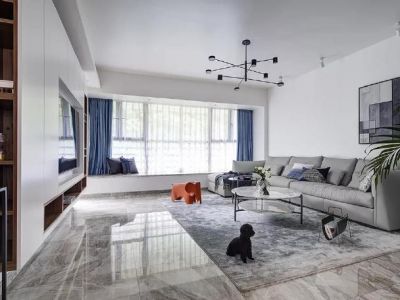 世茂君望墅191平现代简约风四居室装修案例