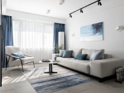 银河湾花园120平现代简约三居室装修案例