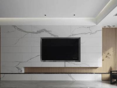 万科金域蓝湾210㎡极简风格大四居装修案例