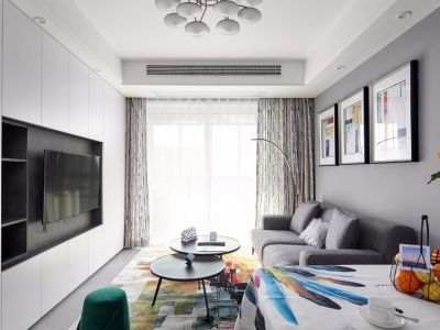 美的·金科郡现代风格135平米三居室装修设计案例