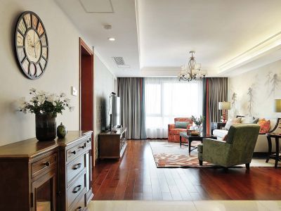 绿城泉悦春风新中式风格160平米别墅装修案例