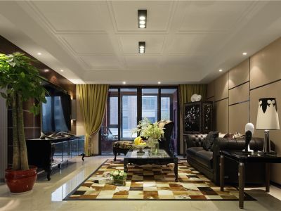 江山大境现代中式187平米别墅装修案例