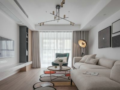 青秀·2046现代风格118平米三居室装修设计案例