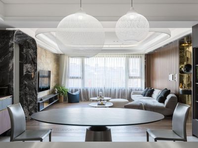 保利·大国璟现代风格130平米装修案例