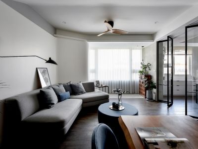 恒大中央广场现代风格109平米装修案例