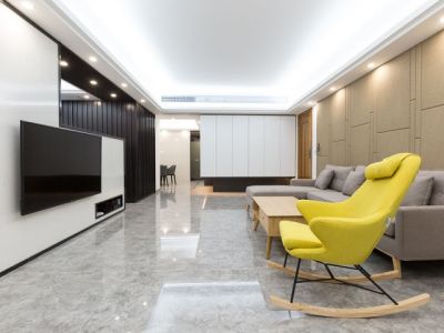 元琦林居三居107平现代风格装修案例