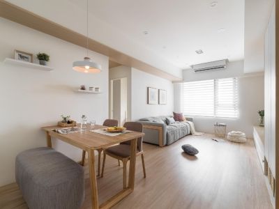 天泓山庄78平米日式二居装修案例