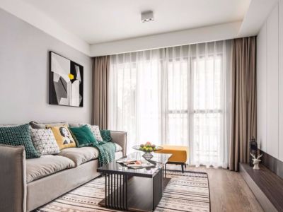 天元御城北欧风格115平米三居室装修案例