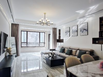 东原·朗阅现代风格130平米三居室装修设计案例