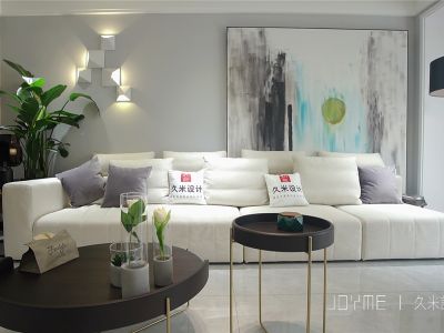 玫瑰郡115平现代简约三居室装修案例