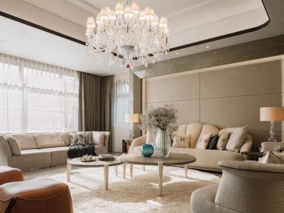 中铁阅山湖154平米简欧风四居室装修案例