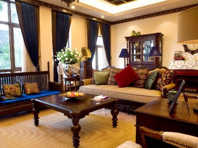 中天未来方舟132平米美式田园跃层装修案例