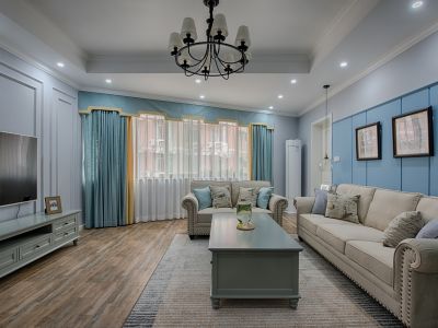 大华锦绣时代美式风格112平米三室两厅装修案例