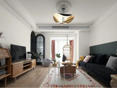 信合御龙山80平二居室现代简约风格装修案例