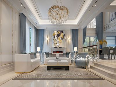 万科安品园舍420平米法式风格别墅装修案例