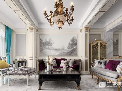 绿城东方玉园260平米欧式新古典别墅装修案例
