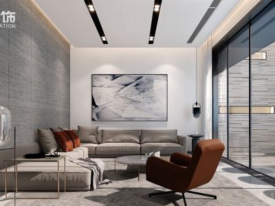 明发珍珠泉9号100平米现代简约别墅装修案例