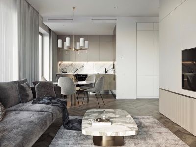 明诚景怡苑三居117平现代风格装修案例