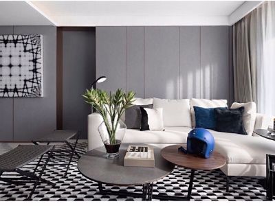 远大美域三居124平现代风格装修案例