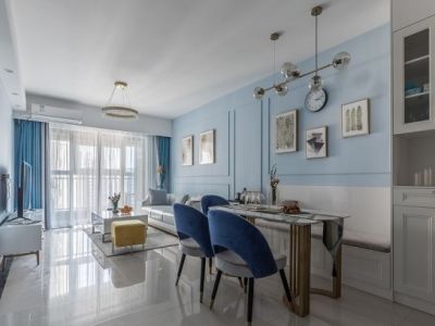 仙居华庭98平米现代简约三居装修案例