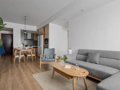 中骏东原璟阅95平米日式三居装修案例