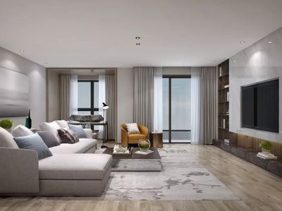 万科麓山现代风格127平米装修案例