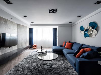 恒大滨河左岸现代风格144平米装修案例