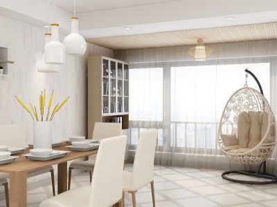 金地丽景简约风格三居室装修案例