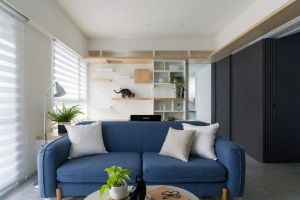 [成都乐豪斯装饰]88㎡简约二居，开放户型，时尚接地气