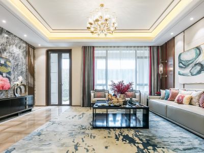 保利金地贝克湾中式风格190平米别墅装修案例