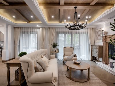 帝景天誉休闲美式风285平米别墅装修案例