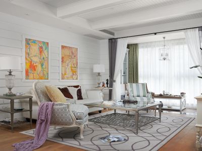 碧桂园泊云间美法混搭风240平米别墅装修案例