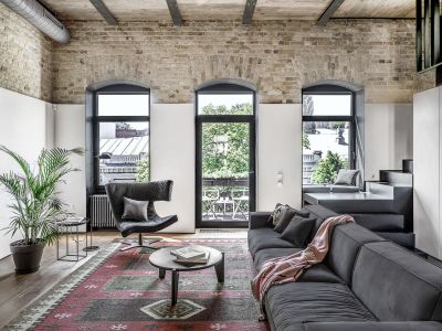 江山大境工业风格187平米别墅装修案例