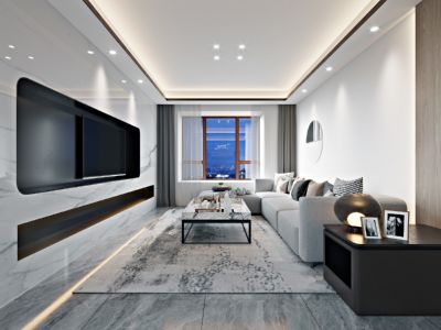 融创九宸府270平米现代风格别墅装修设计案例