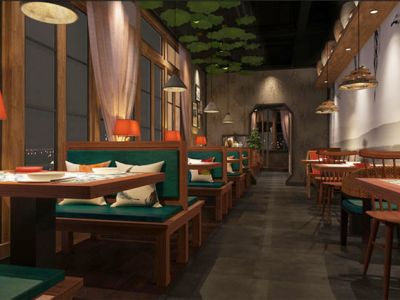 南京餐厅459平米中式风格装修案例