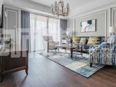 金城一号美式风格188平米三居室装修案例