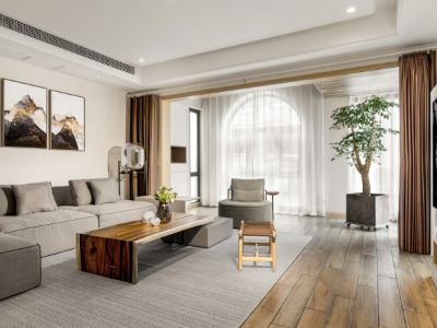 阳明山庄450平方米现代简约别墅装修案例