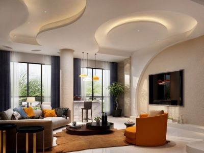 颐和南园240平方米混搭风格别墅装修案例