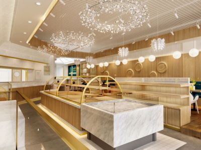 面包店300平米装修案例