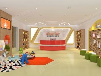 英语培机构300平米装修案例