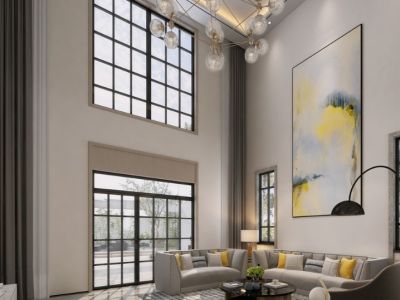 景枫你山600平方米现代简约别墅装修案例