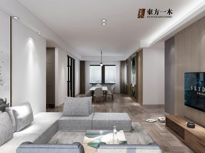 雅居乐滨江国际170平米四室两厅现代简约装修案例